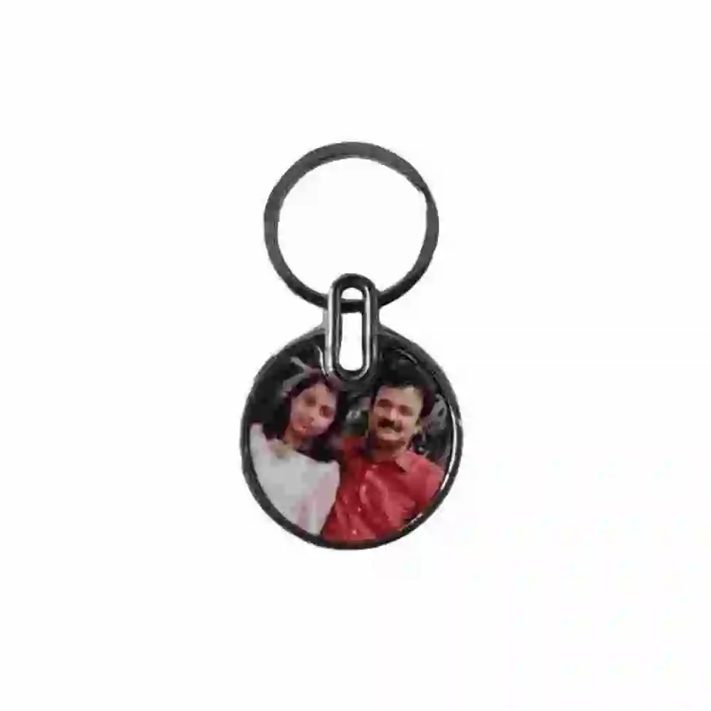 Personalized Metal Keychain with Photo